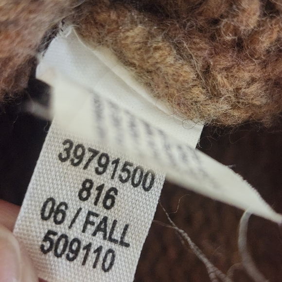 Women's Multicolor Knit Cardigan Sweater Button Closure, Cottage Core. Cozy Nook - Picture 3 of 7